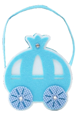 BORSETTA CENERENTOLA CELESTE